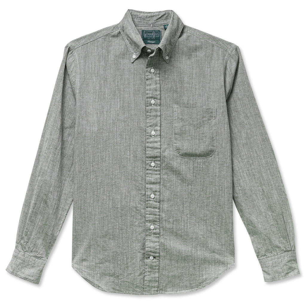 Gitman Vintage Olive Japanese Cotton/Linen