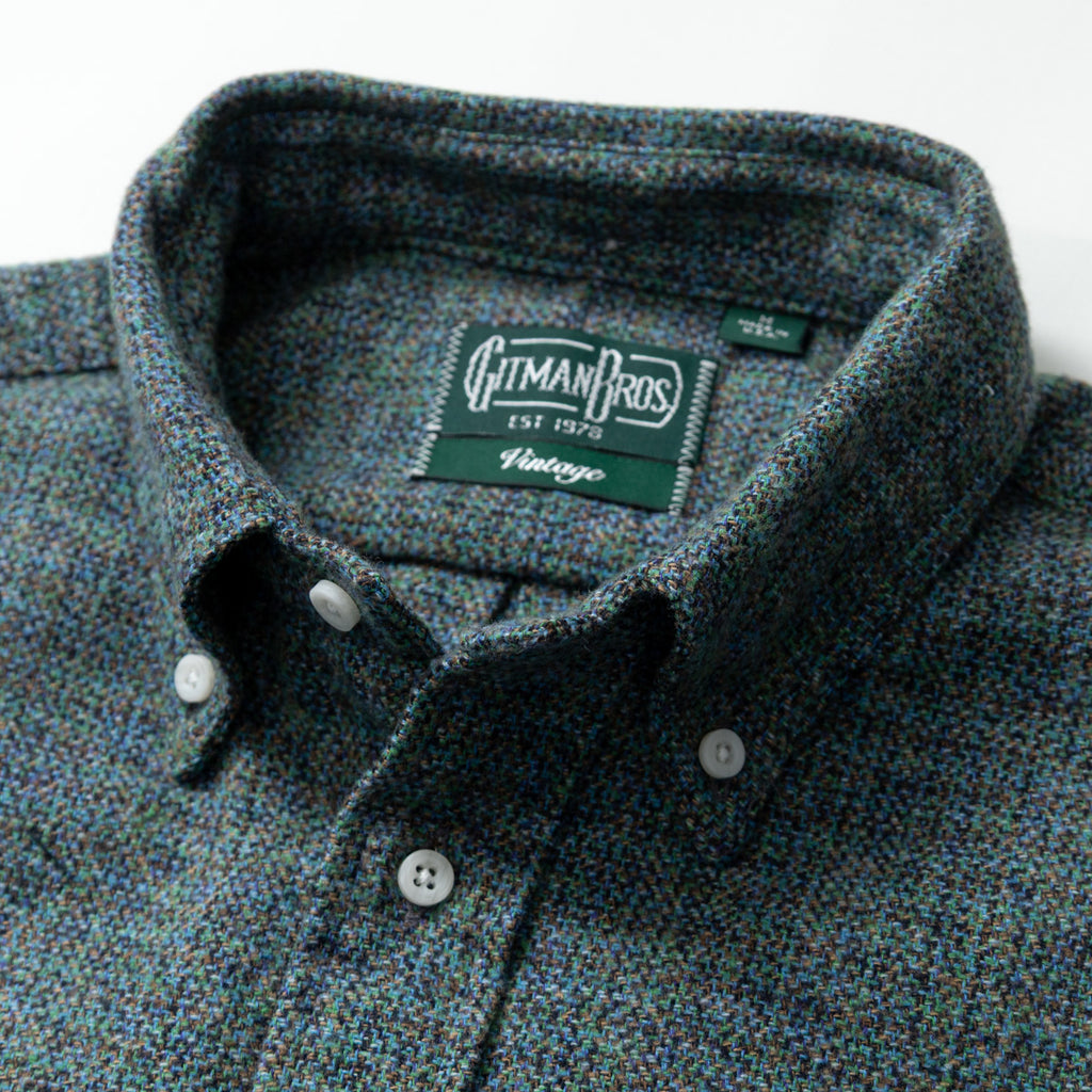 Gitman Vintage Blue Nepped Tweed