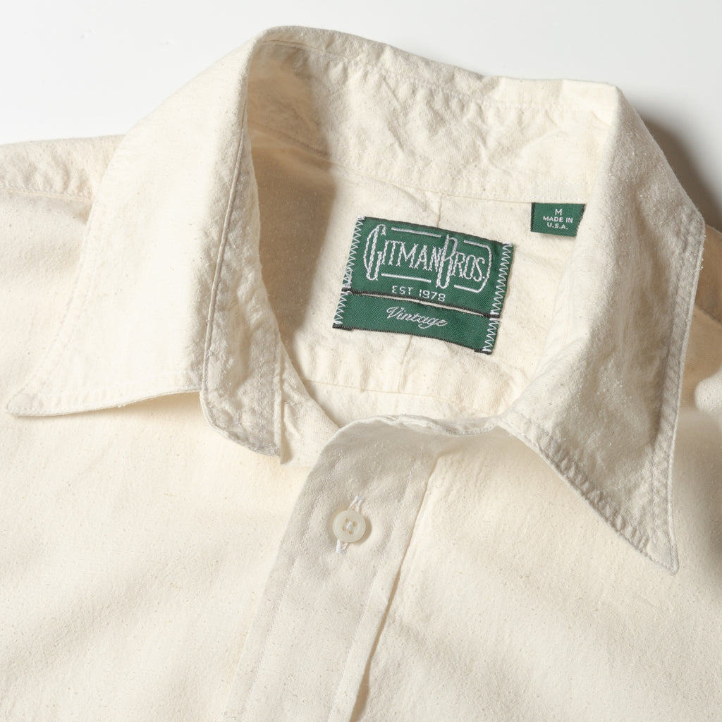 Gitman Vintage Ecru Nepped Silk