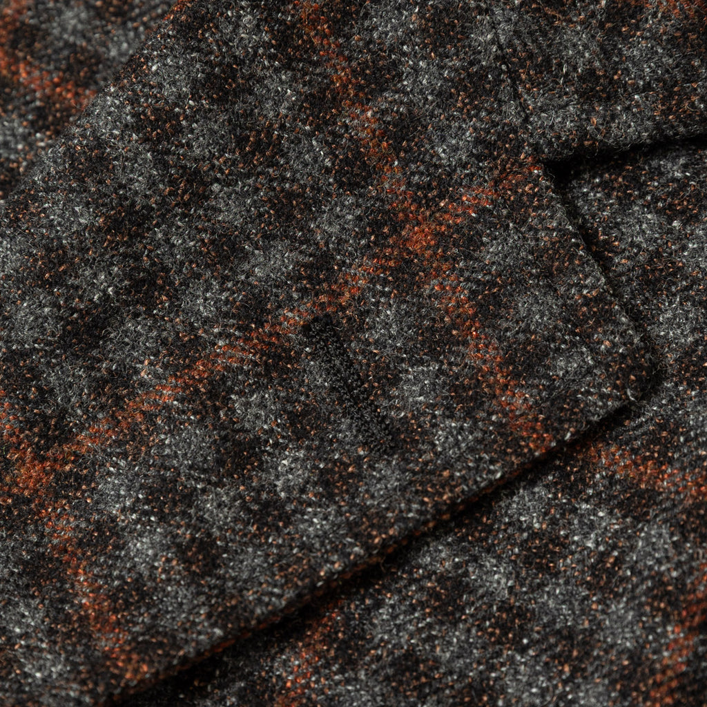 Gitman Vintage Grey Checked Tweed Simple Jacket