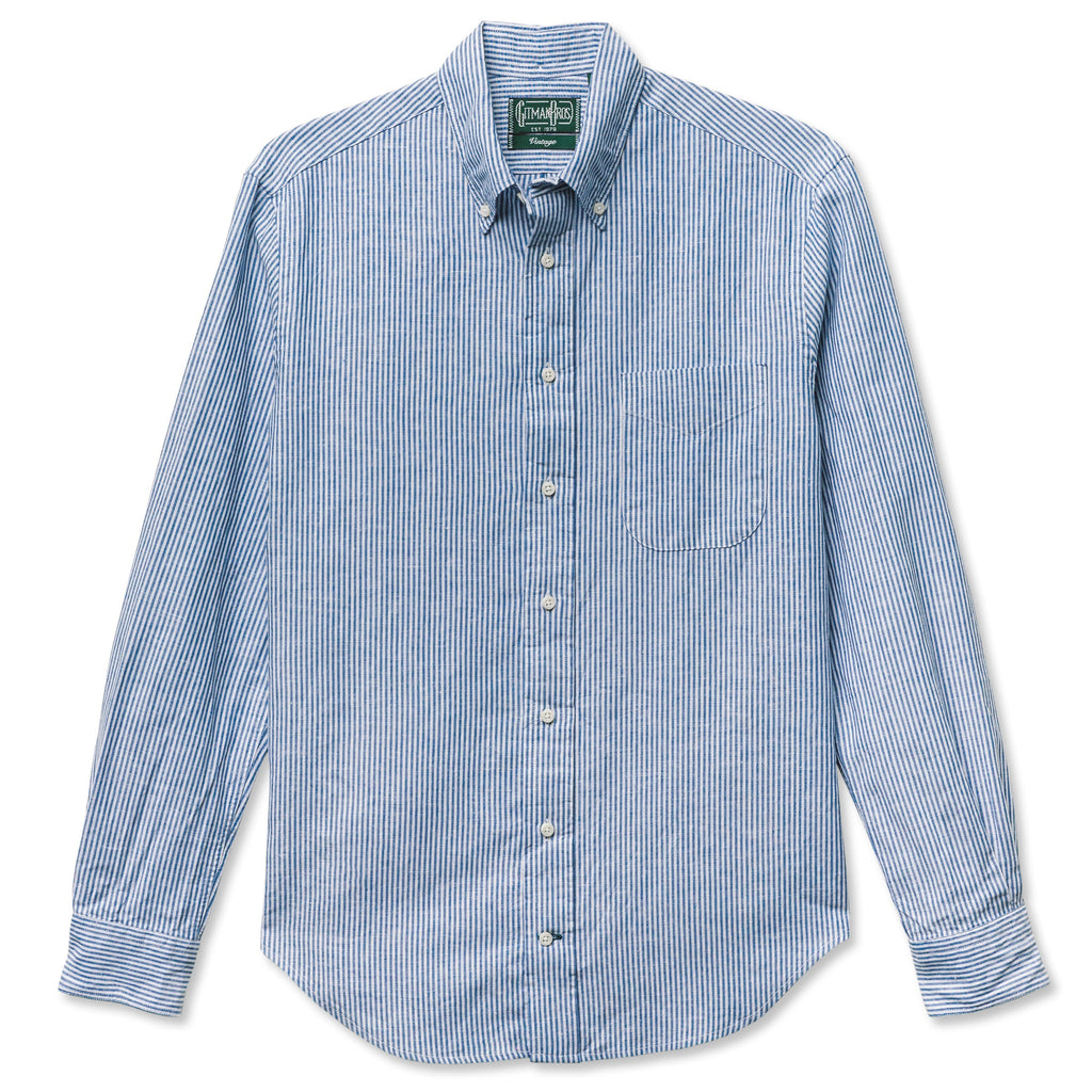 【最終値下】GITMAN VINTAGE ストライプシャツ 16 1/2 ブルー 6C409WS19_40-1_1024x1024.jpg?v