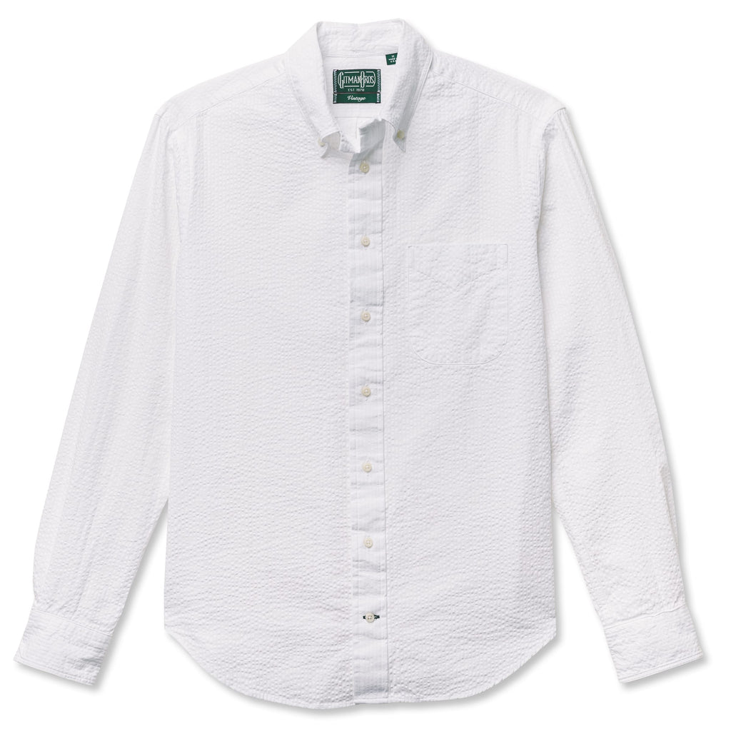 Gitman Vintage 米国製 ブロックチェックシャツSブラック×ホワイト Gitman Vintage Black White Plaid Button Up 100% Cotton Shirt