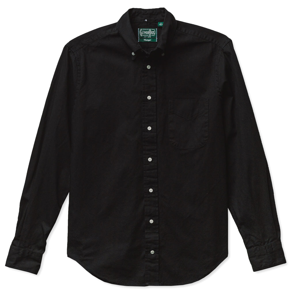 Gitman Vintage Black Overdye Oxford Shirt