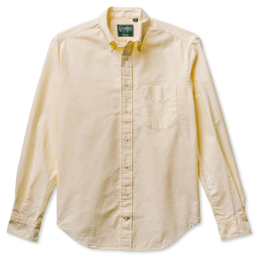 Gitman Vintage Yellow Spring Oxford Shirt