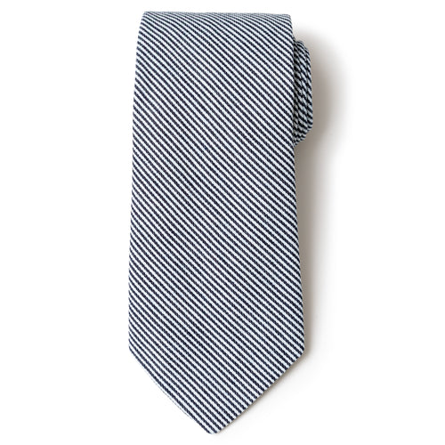 Hickory Stripe Denim Tie
