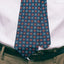 Blue Printed Medallion Tie