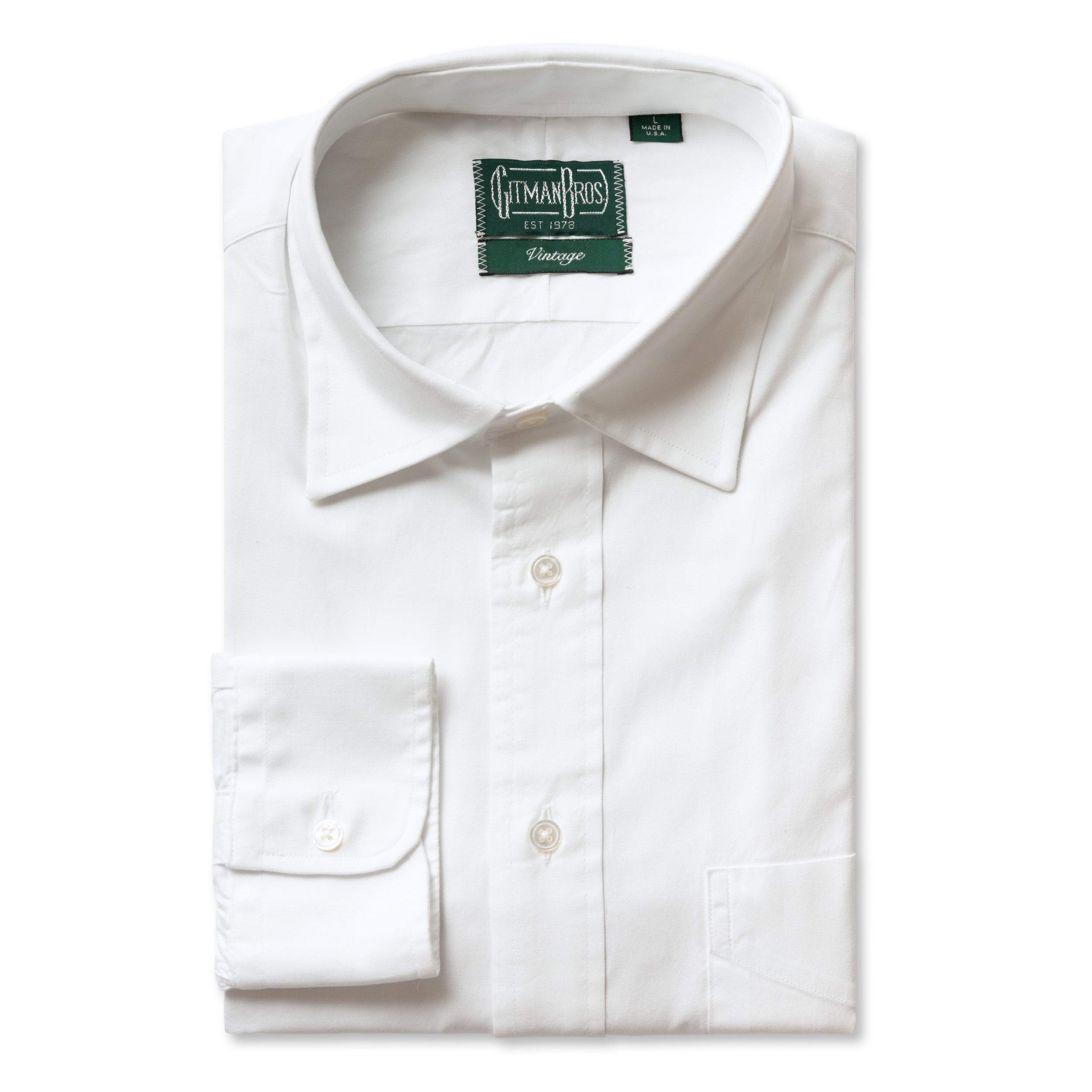 Gitman Vintage White Pinpoint Oxford Dress Shirt XL Gitman Vintage White Pinpoint Oxford Dress Shirt XL