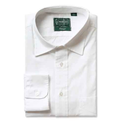 White Pinpoint Oxford Dress Shirt