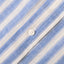 Blue Cotton/Ramie Cabana Stripe Short Sleeve