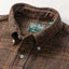 Brown Cotton Tweed Check