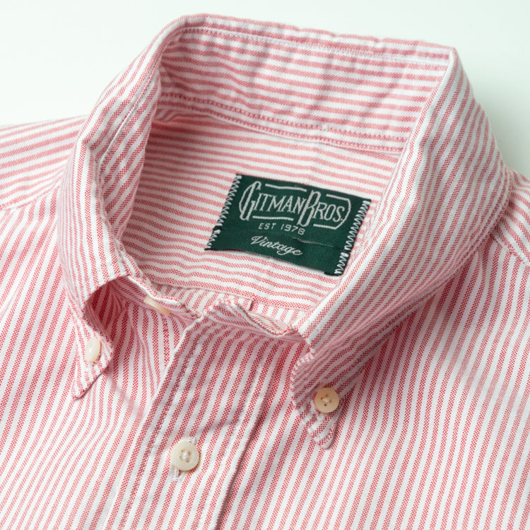 Gitman Vintage Red Stripe Oxford Shirt