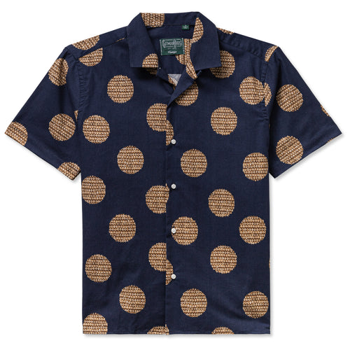 Navy Wicker Dot