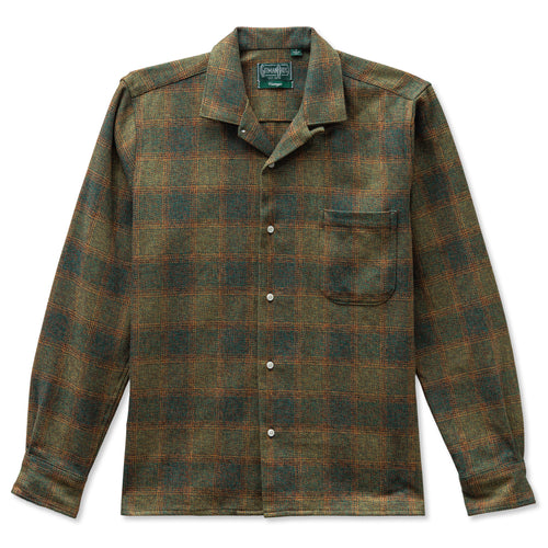 Olive Tweed Check Camp Shirt
