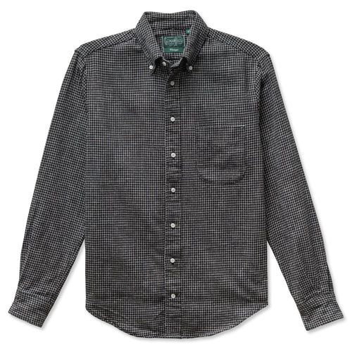 Black Japanese Checked Twill