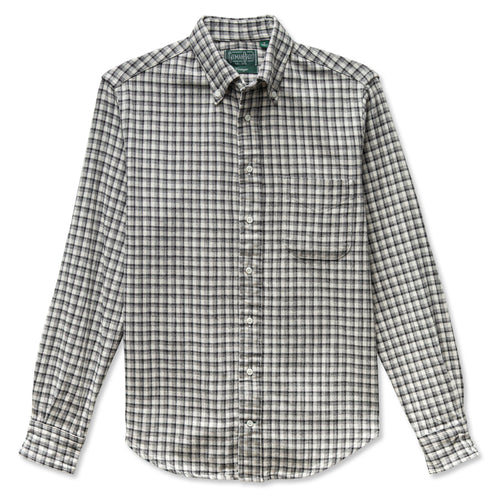 Grey Japanese Checked Twill