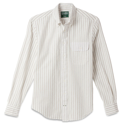 White Striped Japanese Oxford