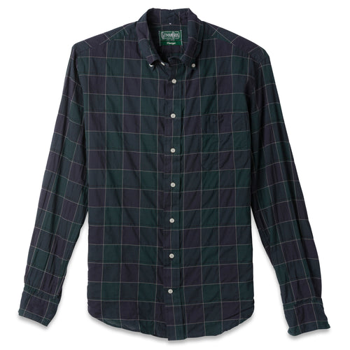 Navy Checked Organic Cotton