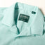 Teal Chambray Dobby Stripe Camp Shirt