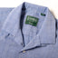 Blue Chambray Dobby Stripe Camp Shirt