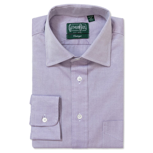 Purple Pinpoint Oxford Dress Shirt