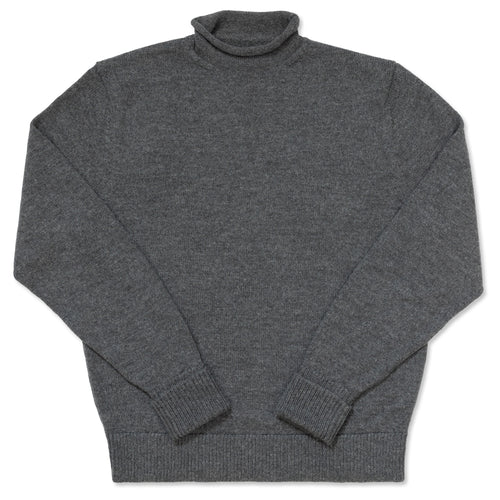 Grey Roll Neck Sweater