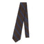 Brown Regimental Stripe Silk Tie