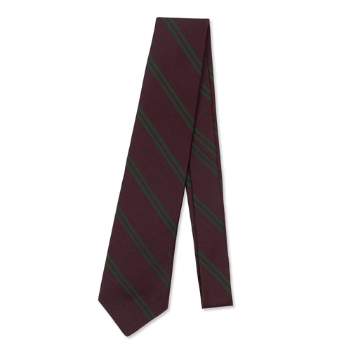 Purple Regimental Stripe Silk Tie