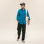 Blue 16-Wale Corduroy sport shirt worn by a model, showcasing its fine-wale cotton corduroy fabric, button-down collar, and classic menswear fit.