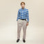 Indigo Printed Check Corduroy