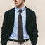 Navy Corduroy Simple Jacket
