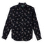 Navy Waterfowl Corduroy sport shirt in cotton features textured corduroy fabric, button-down collar, lined cuffs, chest pocket, and durable construction.