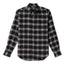 Navy Checked Tweed sport shirt features a classic checked pattern, textured tweed fabric, button-down collar, lined cuffs, and chest pocket.