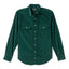 Emerald 16-Wale Corduroy sport shirt in cotton features fine-wale corduroy fabric, button-down collar, lined cuffs, chest pocket, and durable construction.