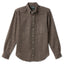 Brown Nepped Chambray sport shirt features textured cotton chambray fabric, button-down collar, lined cuffs, chest pocket, and classic shirting construction.
