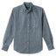 Blue Nepped Chambray sport shirt features textured cotton chambray fabric, button-down collar, lined cuffs, chest pocket, and classic shirting construction.