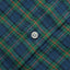 Close-up of the Blackwatch Brushed Dobby Check sport shirt's button placket featuring classic buttons and soft brushed dobby fabric.