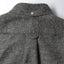 Back view of the Charcoal Nepped Chambray sport shirt featuring its classic shirting construction, center back pleat, and textured chambray fabric.