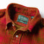 Red Printed Check Corduroy