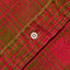 Red Printed Check Corduroy