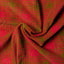Red Printed Check Corduroy