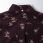Back view of the Purple Waterfowl Corduroy sport shirt featuring its classic shirting construction, center back pleat, and cotton corduroy fabric.
