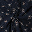 Close-up of the Navy Waterfowl Corduroy sport shirt's cotton corduroy fabric, showcasing its distinctive ribbed texture and rich navy color.