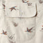 Close-up of the Ecru Waterfowl Corduroy sport shirt's chest pocket, showcasing the textured cotton corduroy fabric and detailed construction.