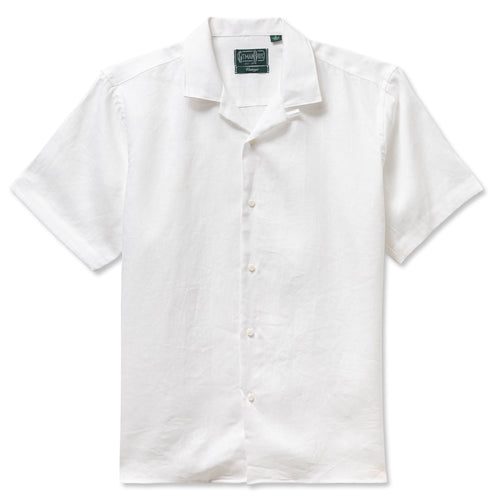 White Linen Camp Shirt