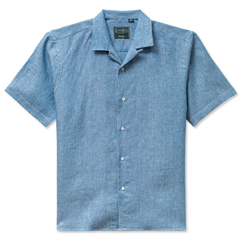 Chambray Linen Camp Shirt