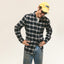 Navy Checked Tweed