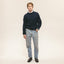 Navy Roll Neck Sweater