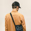 Orange Brushed Chambray