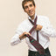 Purple Regimental Stripe Silk Tie