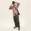Red Brushed Winter Madras